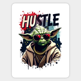 Hustle hard - Hustle hard: Galactic Superhero Fierce Street Style Magnet